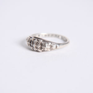 極美品 CHROME HEARTS クロムハーツ TINY PYRAMID RING タイニーピラミッド リング CHプラス 重量約2.13g サイズ8.5号 中古 4a008206