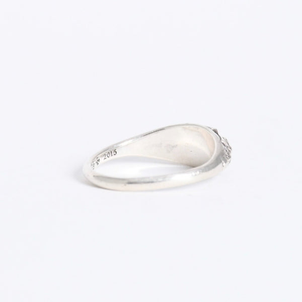 極美品 CHROME HEARTS クロムハーツ TINY PYRAMID RING タイニーピラミッド リング CHプラス 重量約2.13g サイズ8.5号 中古 4a008206