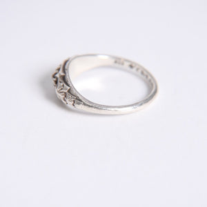 極美品 CHROME HEARTS クロムハーツ TINY PYRAMID RING タイニーピラミッド リング CHプラス 重量約2.13g サイズ8.5号 中古 4a008206