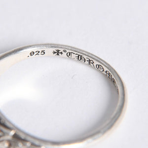 極美品 CHROME HEARTS クロムハーツ TINY PYRAMID RING タイニーピラミッド リング CHプラス 重量約2.13g サイズ8.5号 中古 4a008206