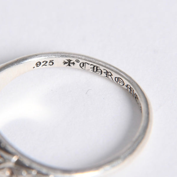 極美品 CHROME HEARTS クロムハーツ TINY PYRAMID RING タイニーピラミッド リング CHプラス 重量約2.13g サイズ8.5号 中古 4a008206