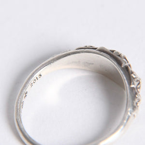 極美品 CHROME HEARTS クロムハーツ TINY PYRAMID RING タイニーピラミッド リング CHプラス 重量約2.13g サイズ8.5号 中古 4a008206