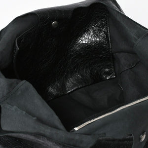 新品同様品 BALENCIGA バレンシアガ ル カゴール アリーナラムスキン トートバッグ ハンドバッグ 780976 ブラック シルバー金具 中古 4a008219