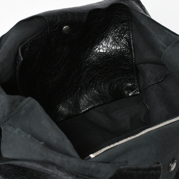 新品同様品 BALENCIGA バレンシアガ ル カゴール アリーナラムスキン トートバッグ ハンドバッグ 780976 ブラック シルバー金具 中古 4a008219