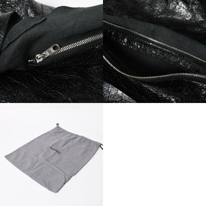 新品同様品 BALENCIGA バレンシアガ ル カゴール アリーナラムスキン トートバッグ ハンドバッグ 780976 ブラック シルバー金具 中古 4a008219