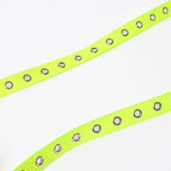 極美品 BALENCIAGA バレンシアガ ルカゴールXS ショルダーバッグ 719065 ネオンイエロー ラムスキン シルバー金具 中古 4a007862