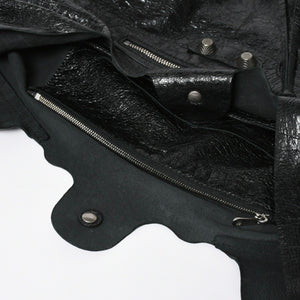 新品同様品 BALENCIGA バレンシアガ ル カゴール アリーナラムスキン トートバッグ ハンドバッグ 780976 ブラック シルバー金具 中古 4a008219