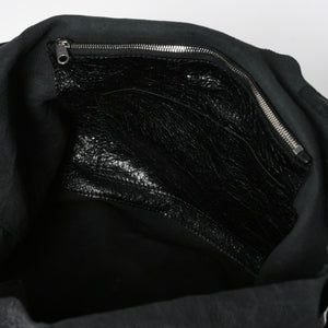 新品同様品 BALENCIGA バレンシアガ ル カゴール アリーナラムスキン トートバッグ ハンドバッグ 780976 ブラック シルバー金具 中古 4a008219