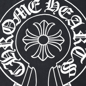 極美品 CHROME HEARTS クロムハーツ 半袖Tシャツ サイズS CHプラス ホースシュー ブラック ホワイト 香港限定 中古 4a007761