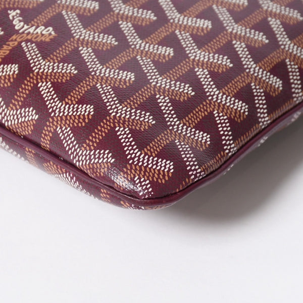 新品同様 GOYARD ゴヤール セナGM クラッチバッグ ボルドー ゴヤールディンキャンバス シルバー金具 SENAT2GMLTY07CL07P 中古 4a007937