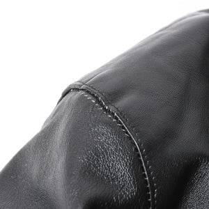 極美品 Brioni ブリオーニ ローマ ジャケット レザージャケット ブラック テーラード イタリア製 中古 4a007451