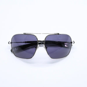 極美品 CHROME HEARTS クロムハーツ QUICKIE ティアドロップ サングラス CHクロス ダガー装飾 ブラック シルバー925 中古 4a007973