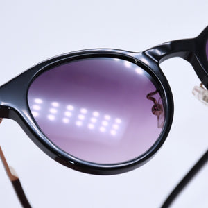 SAINT LAURENT PARIS サンローラン パリ ボストン型サングラス SL M73/J サイズ48◻︎20-140 ブラック パープル ゴールド金具 美品 中古 4a007942
