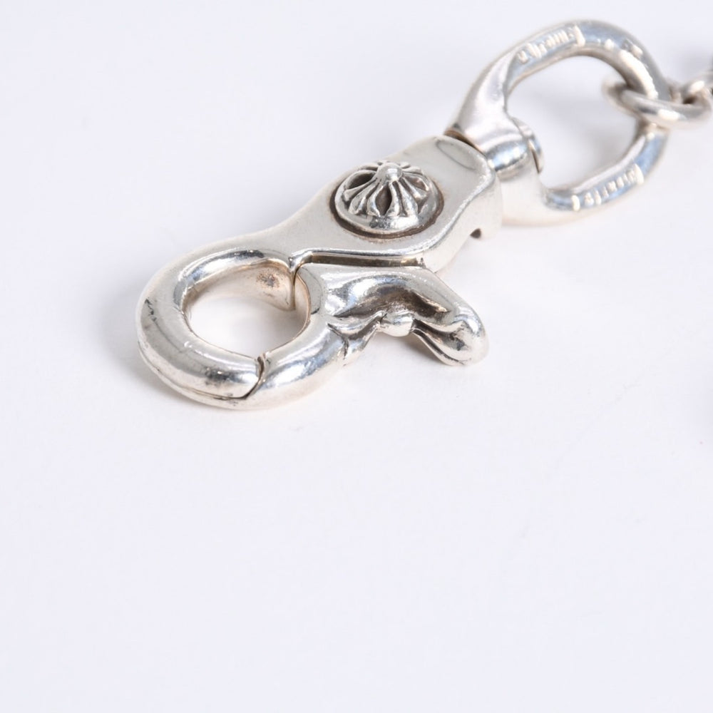 極美品 CHROME HEARTS クロムハーツ #1 エクストラロング 2クリップ クロスボール ウォレットチェーン 重量220.5g 36リンク 中古 4a008235