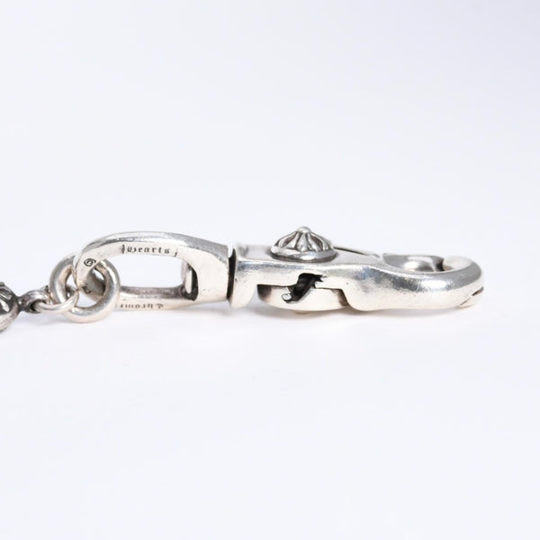 極美品 CHROME HEARTS クロムハーツ #1 エクストラロング 2クリップ クロスボール ウォレットチェーン 重量220.5g 36リンク 中古 4a008235