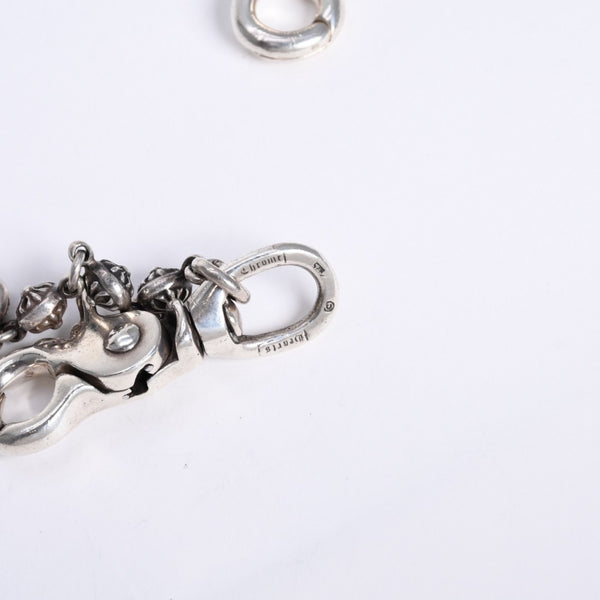 極美品 CHROME HEARTS クロムハーツ #1 エクストラロング 2クリップ クロスボール ウォレットチェーン 重量220.5g 36リンク 中古 4a008235