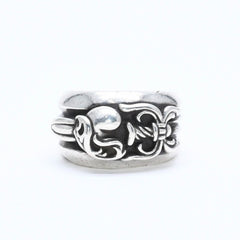 CHROME HEARTS クロムハーツ DAGGER HEART ダガーハート リング 指輪 重量約38.86g サイズ24号 925刻印 シルバー925 美品 中古 4a007981