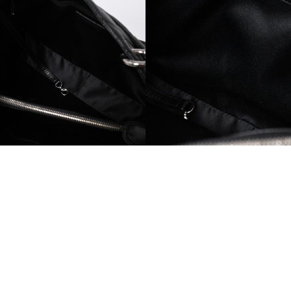 極美品 CHANEL シャネル GST チェーントートバッグ A50995 20番台 ブラック キャビアスキン シルバー金具 ココマーク 中古 4a007794