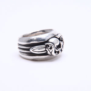CHROME HEARTS クロムハーツ DAGGER HEART ダガーハート リング 指輪 重量約38.86g サイズ24号 925刻印 シルバー925 美品 中古 4a007981