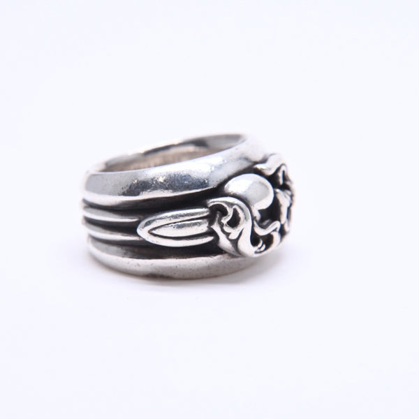 CHROME HEARTS クロムハーツ DAGGER HEART ダガーハート リング 指輪 重量約38.86g サイズ24号 925刻印 シルバー925 美品 中古 4a007981