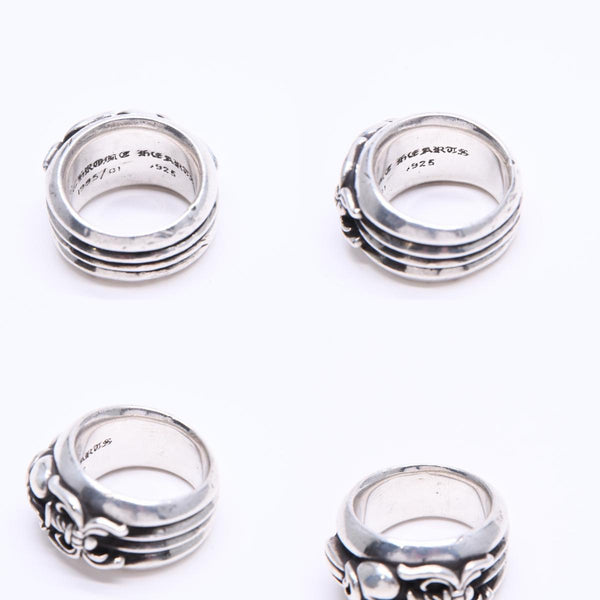 CHROME HEARTS クロムハーツ DAGGER HEART ダガーハート リング 指輪 重量約38.86g サイズ24号 925刻印 シルバー925 美品 中古 4a007981