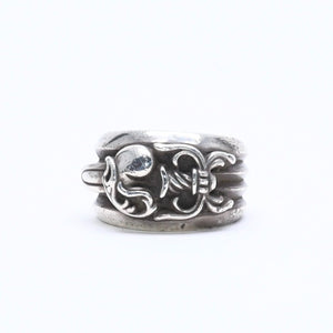 CHROME HEARTS クロムハーツ DAGGER HEART ダガーハート リング 指輪 重量約31.14g サイズ25号 925刻印 シルバー925 美品 中古 4a007980