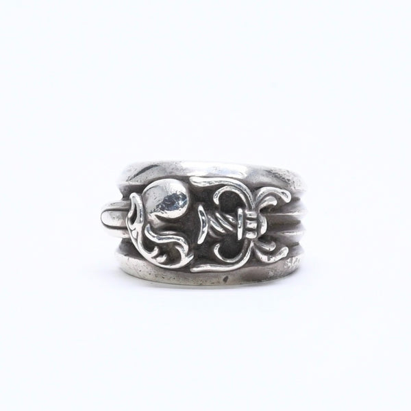 CHROME HEARTS クロムハーツ DAGGER HEART ダガーハート リング 指輪 重量約31.14g サイズ25号 925刻印 シルバー925 美品 中古 4a007980
