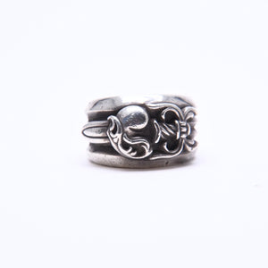 CHROME HEARTS クロムハーツ DAGGER HEART ダガーハート リング 指輪 重量約31.14g サイズ25号 925刻印 シルバー925 美品 中古 4a007980