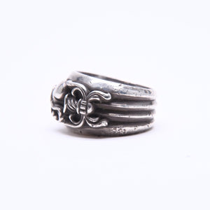 CHROME HEARTS クロムハーツ DAGGER HEART ダガーハート リング 指輪 重量約31.14g サイズ25号 925刻印 シルバー925 美品 中古 4a007980