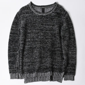極美品 CHROME HEARTS クロムハーツ Y NOT 袖スターパッチ カシミヤ ニット セーター グレー ブラック サイズM 中古 4a008257