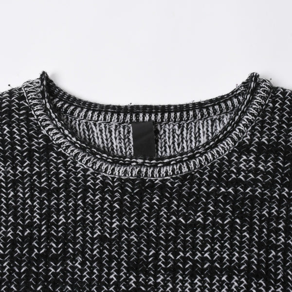 極美品 CHROME HEARTS クロムハーツ Y NOT 袖スターパッチ カシミヤ ニット セーター グレー ブラック サイズM 中古 4a008257