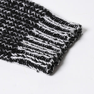 極美品 CHROME HEARTS クロムハーツ Y NOT 袖スターパッチ カシミヤ ニット セーター グレー ブラック サイズM 中古 4a008257
