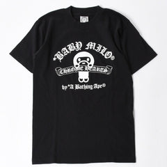 Very good condition CHROME HEARTS × A BATHING APE Short sleeve T-shirt Size S Black Used 4a007952
