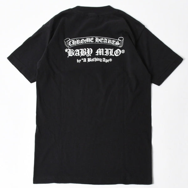 Very good condition CHROME HEARTS × A BATHING APE Short sleeve T-shirt Size S Black Used 4a007952