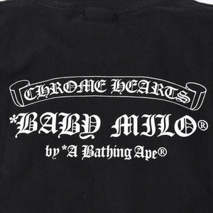 Very good condition CHROME HEARTS × A BATHING APE Short sleeve T-shirt Size S Black Used 4a007952