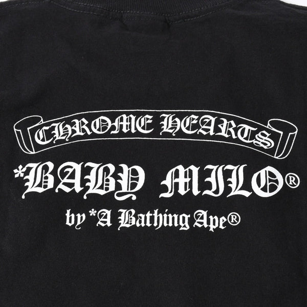 Very good condition CHROME HEARTS × A BATHING APE Short sleeve T-shirt Size S Black Used 4a007952