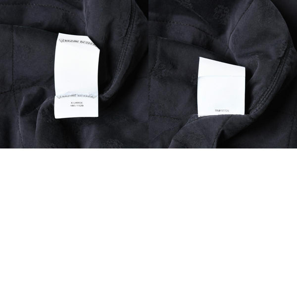 極美品 CHROME HEARTS クロムハーツ ウォーキン シャツ ガレージ ウォッシュ デニムジャケット クロスボールボタン CHプラス サイズXL 中古 4a008255
