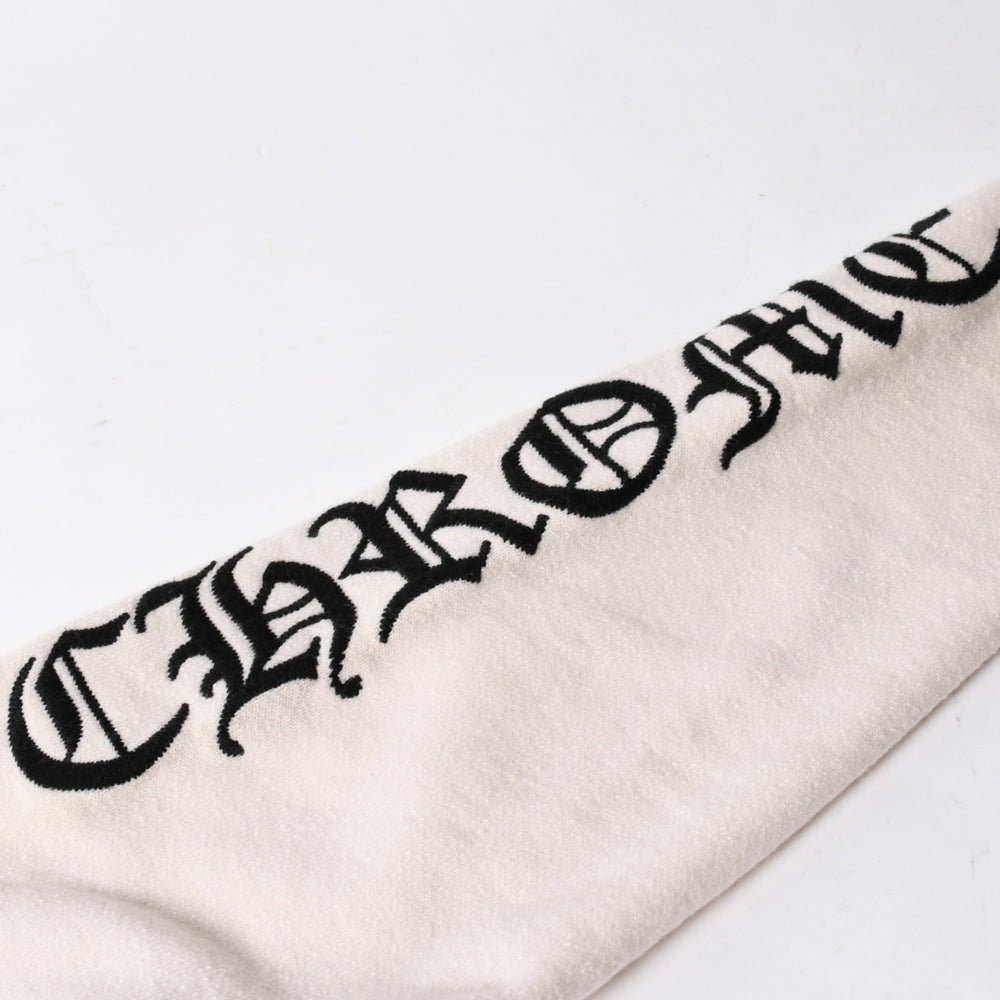 CHROME HEARTS クロムハーツ カシミヤニットスエット セーター サイズM カシミヤ ホワイト 美品 中古 4a008139