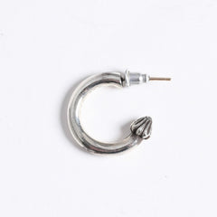 新品同様 CHROME HEARTS クロムハーツ HOOP PLAIN プレーン フープピアス 重量約3.45g 1995/.925刻印 片耳用 シルバー925 中古 4a007955