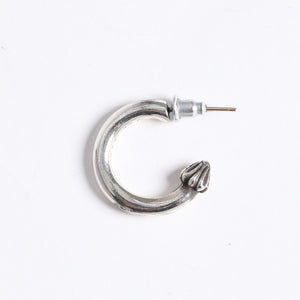 新品同様 CHROME HEARTS クロムハーツ HOOP PLAIN プレーン フープピアス 重量約3.45g 1995/.925刻印 片耳用 シルバー925 中古 4a007955
