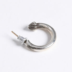 新品同様 CHROME HEARTS クロムハーツ HOOP PLAIN プレーン フープピアス 重量約3.45g 1995/.925刻印 片耳用 シルバー925 中古 4a007955