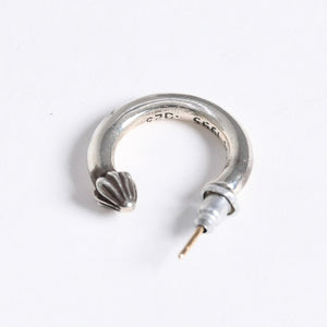 新品同様 CHROME HEARTS クロムハーツ HOOP PLAIN プレーン フープピアス 重量約3.45g 1995/.925刻印 片耳用 シルバー925 中古 4a007955