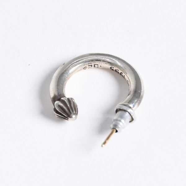 新品同様 CHROME HEARTS クロムハーツ HOOP PLAIN プレーン フープピアス 重量約3.45g 1995/.925刻印 片耳用 シルバー925 中古 4a007955