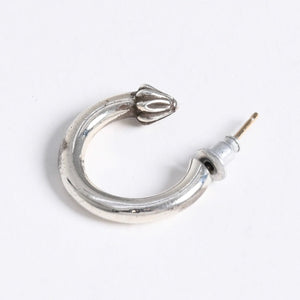新品同様 CHROME HEARTS クロムハーツ HOOP PLAIN プレーン フープピアス 重量約3.45g 1995/.925刻印 片耳用 シルバー925 中古 4a007955
