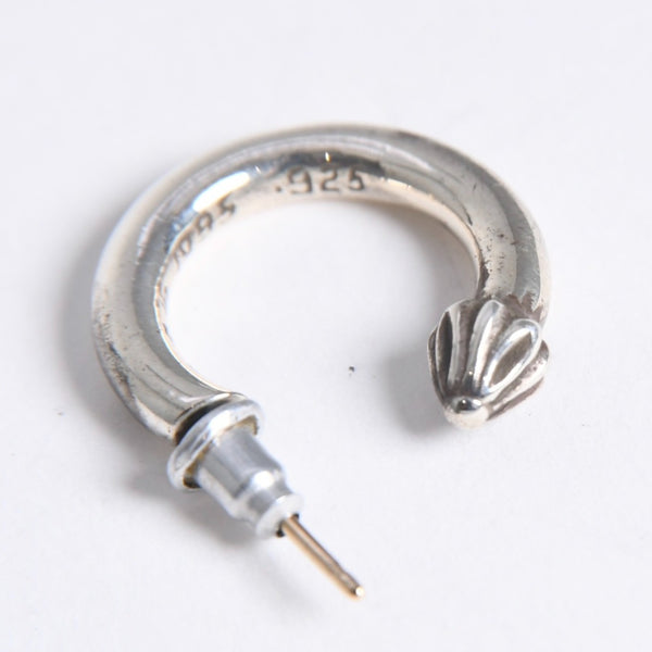 新品同様 CHROME HEARTS クロムハーツ HOOP PLAIN プレーン フープピアス 重量約3.45g 1995/.925刻印 片耳用 シルバー925 中古 4a007955