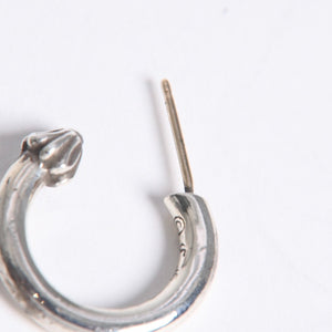 新品同様 CHROME HEARTS クロムハーツ HOOP PLAIN プレーン フープピアス 重量約3.45g 1995/.925刻印 片耳用 シルバー925 中古 4a007955
