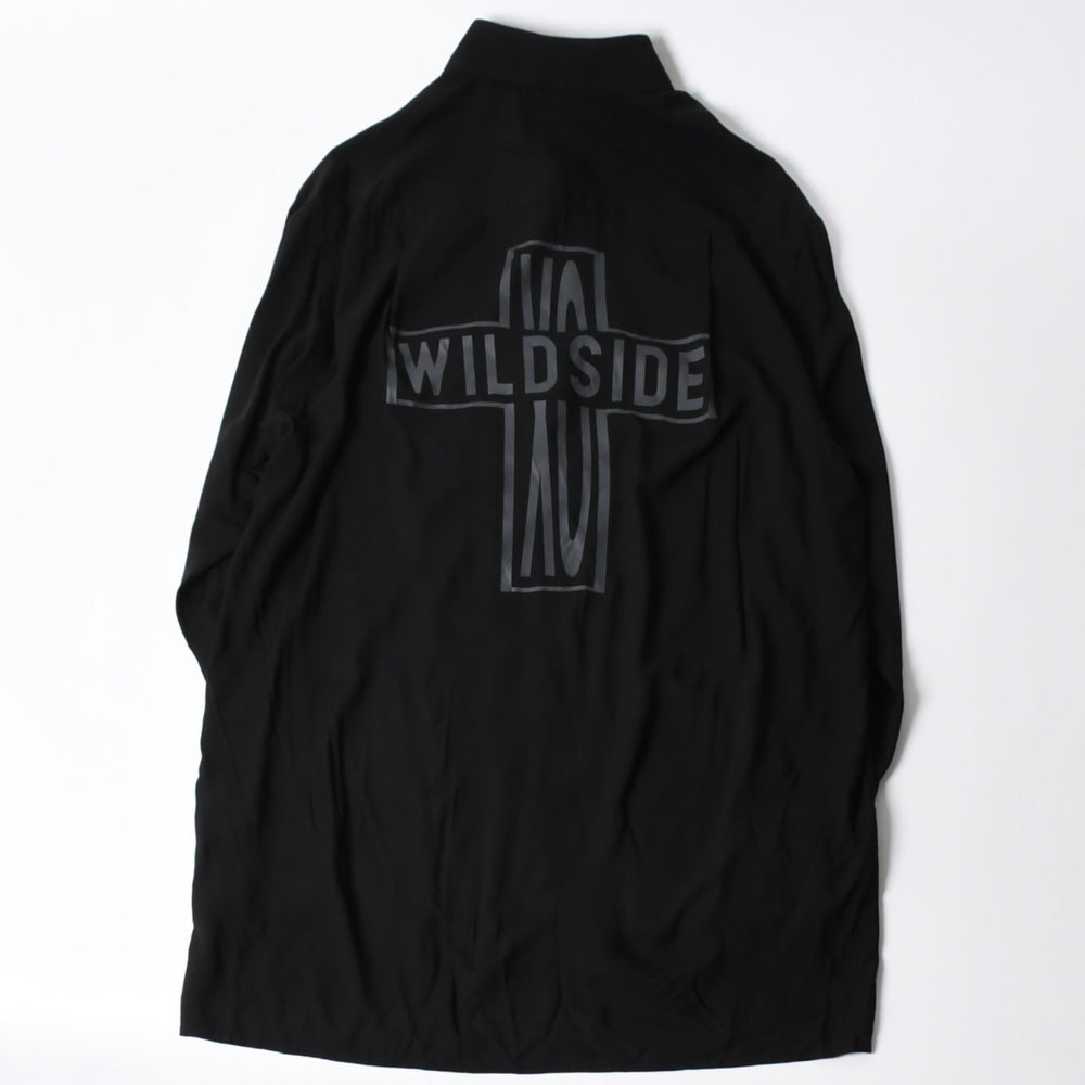 新品未使用品 WILDSIDE × The Weeknd Rayon Shirt YOHI YAMAMOTO ワイルドサイド RAYON SHIRTS SW-B26-205-1-03 レーヨン シャツ 中古 4a008146