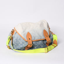 画像をギャラリービューアに読み込む, 極美品 LOUIS VUITTON ルイヴィトン デニム サンライズ ショルダーバッグ ブルーグラデーション デニムキャンバス M93189 中古 4a000848