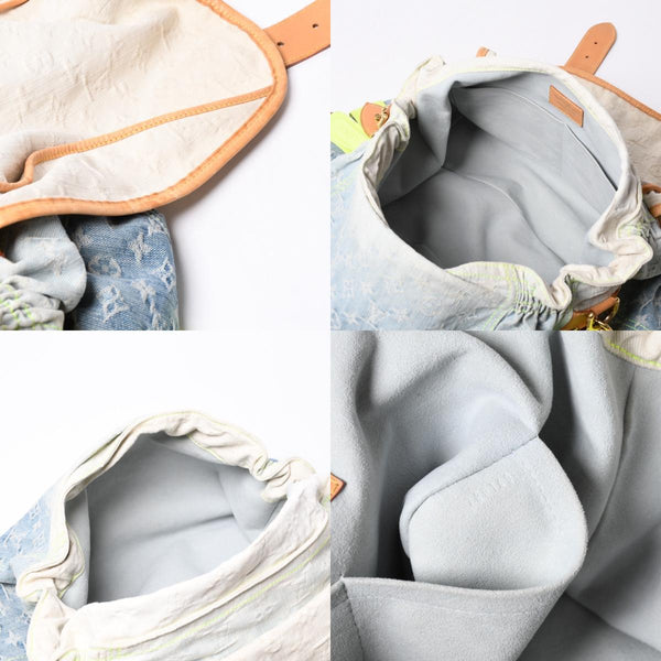Very Good Condition LOUIS VUITTON Denim Sunrise Shoulder Bag Blue Gradation Denim Canvas M93189 Used 4a000848