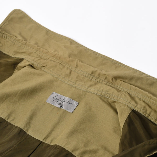 Yohji Yamamoto ヨウジヤマモト 長袖シャツ シャツ オリーブグリーン カーキ グリーン 緑 H0-B04-801 美品 中古 4a008168